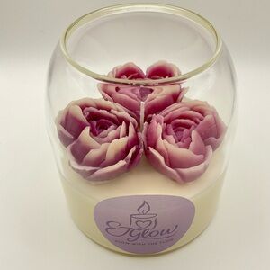 100% Soy Wax Floral Scented Candle